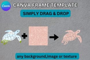 Turtle Canva Frame Template Graphic by BellaLawi · Creative Fabrica
