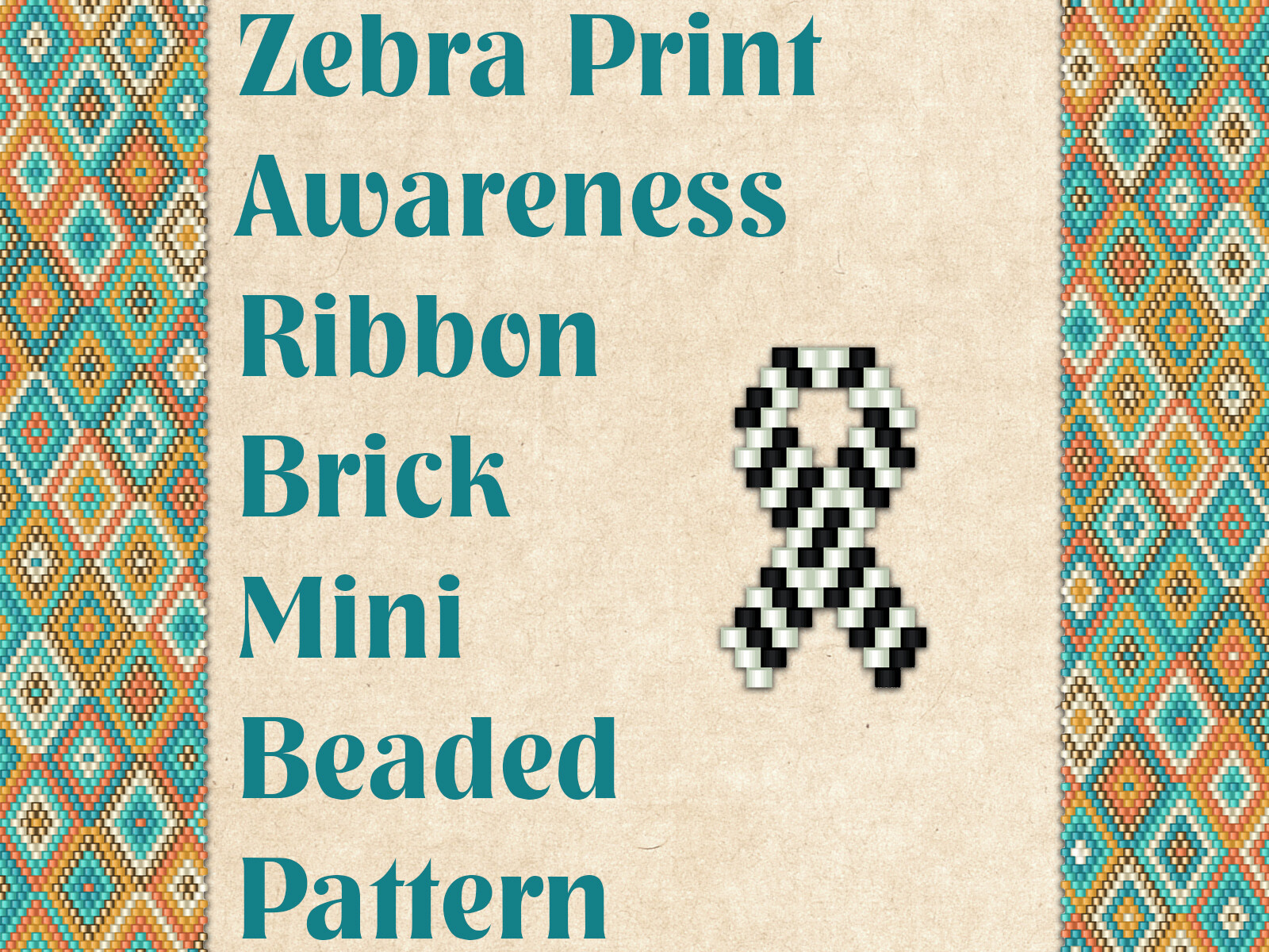 Zebra Print Ribbon