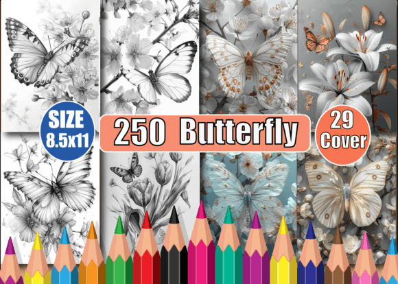 234 Butterfly Coloring Pages for Adults