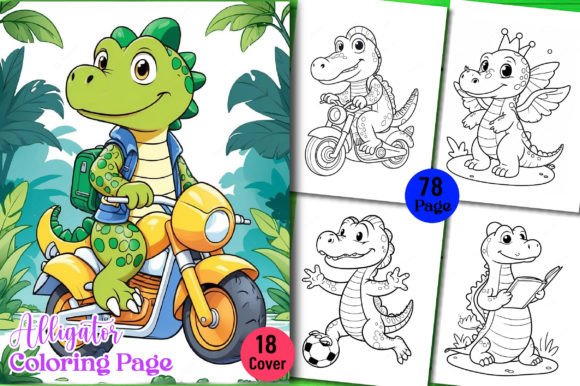Alligator Coloring Book