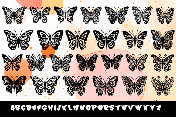 Celestial Butterfly Font - Preview 1