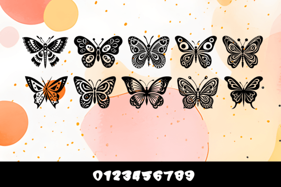 Celestial Butterfly Font - Preview 2