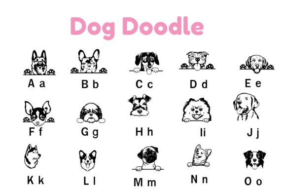 Dog Doodle Font - Preview 1