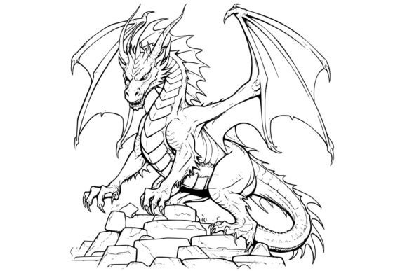 Dragon Fire Kids Coloring Pages Drawing
