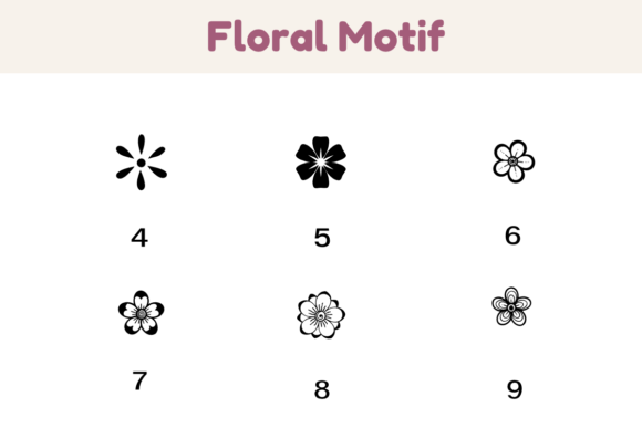 Floral Motif Font - Preview 3