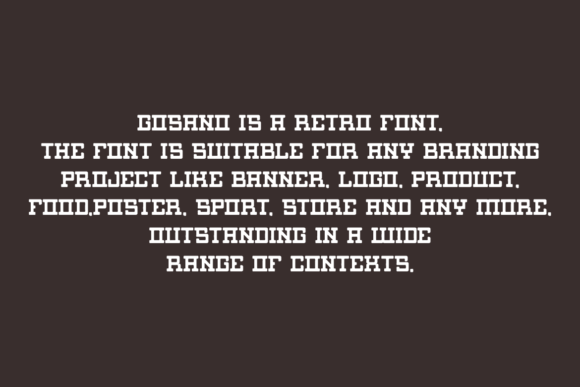Gosano Font - Preview 4