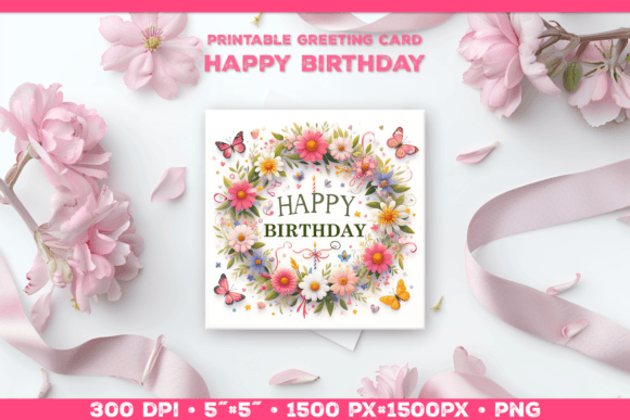 Happy Birthday Greeting Card Printable