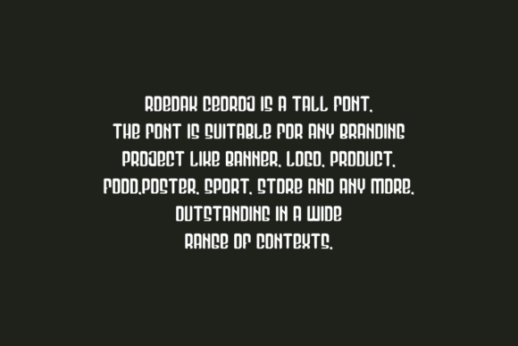 Roedak Ceoroj Font PNG with transparent background - Preview 4