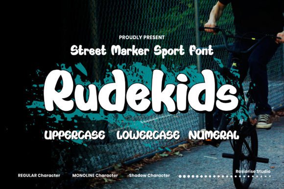 Rudekids Script & Handwritten Font By Rasiorise Studio