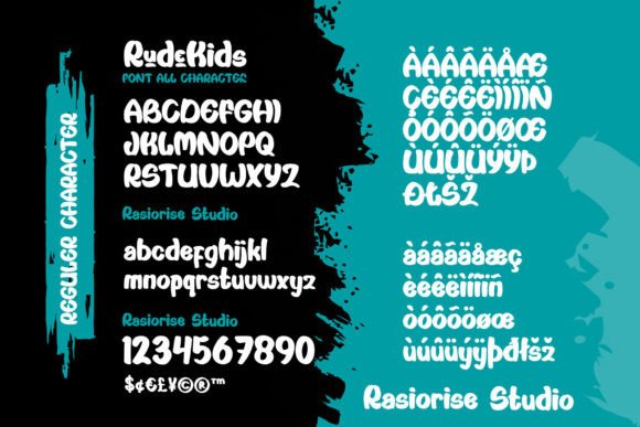 Rudekids Font PNG with transparent background - Preview 1