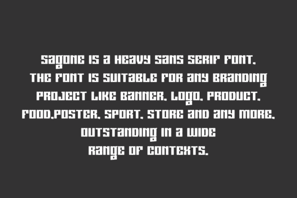 Sagone Font PNG with transparent background - Preview 4