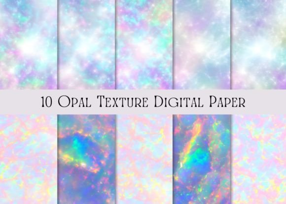 10 Opal Texture Digital Paper