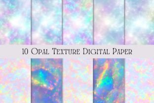 10 Opal Texture Digital Paper Graphic by UniqueMe · Creative Fabrica