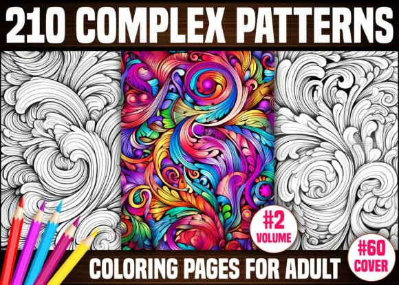 210 Complex Patterns Coloring Pages KDP