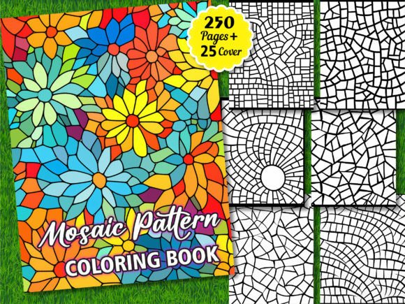 250 Mosaic Pattern Coloring Pages Kdp