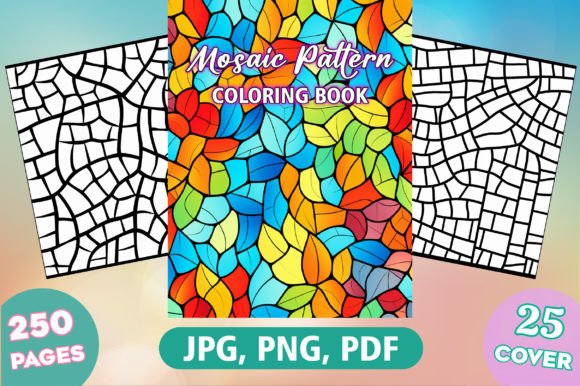 250 Mosaic Pattern Coloring Pages Kdp