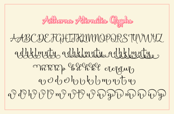 Aetherna Font - Preview 5