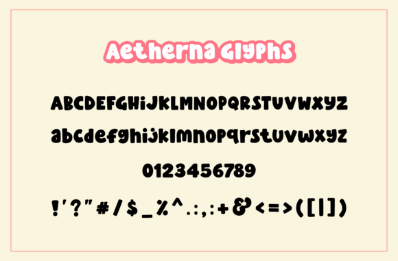 Aetherna Font - Preview 6