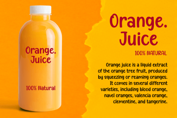 Amuse Orange Font - Preview 1