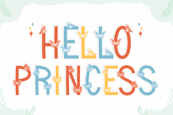 Awesome Butterfly Font PNG with transparent background - Preview 1