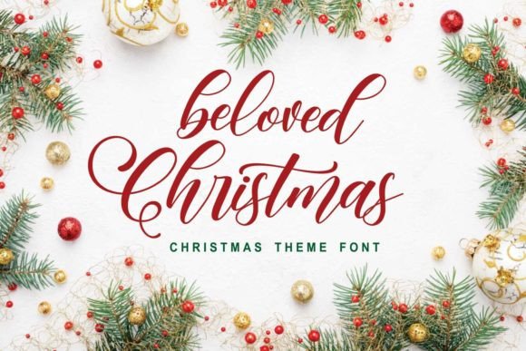 Beloved Christmas Font - Preview 1