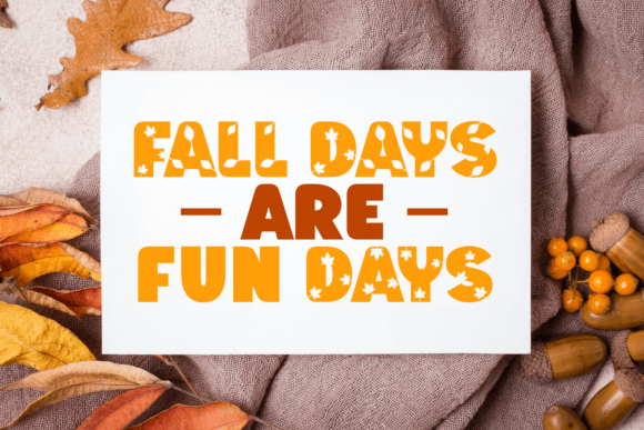 Best Autumn Font - Preview 1