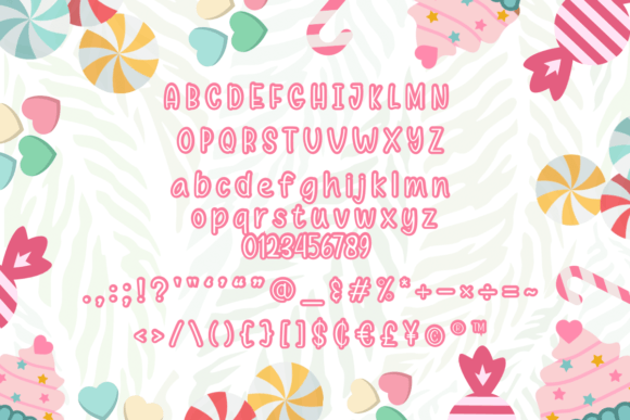 Candy Cane Font - Preview 1