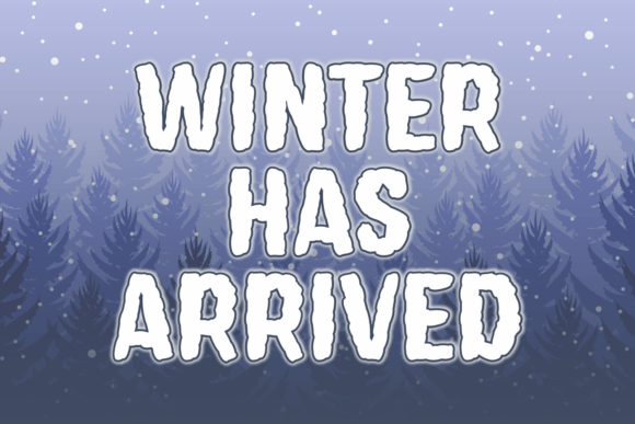 Cloudy Weather Font - Preview 1