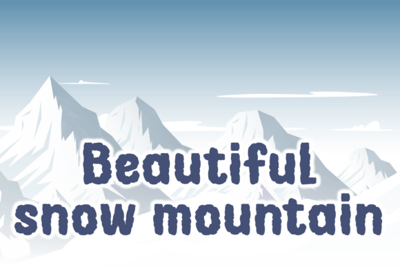 Cloudy Weather Font - Preview 2