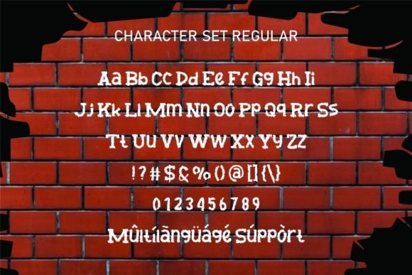 Cracked Wall Font - Preview 2