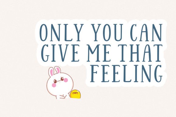 Cute Bianca Font PNG with transparent background - Preview 4