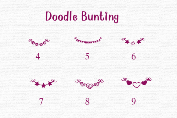 Doodle Bunting Font - Preview 3