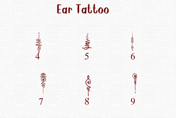 Ear Tattoo Font - Preview 3