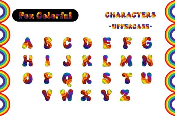 Fox Colorful Font - Preview 4