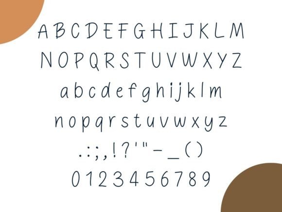 Funny Craft Font PNG with transparent background - Preview 1