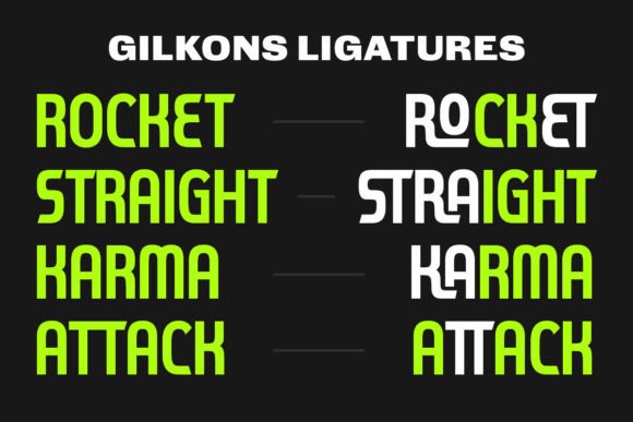 Gilkons Font - Preview 2