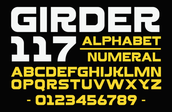 Girder 117 Font - Preview 3
