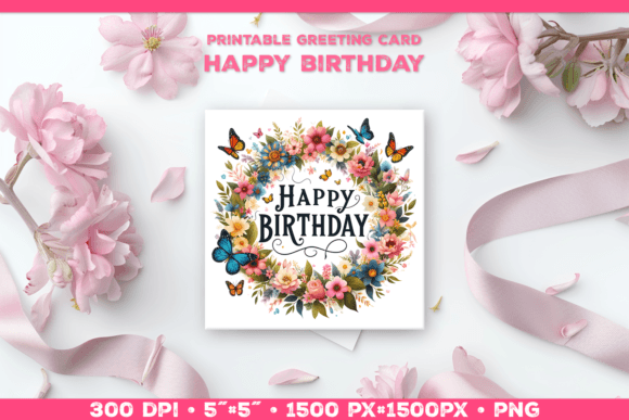 Happy Birthday Greeting Card Printable
