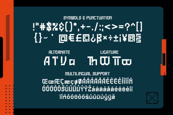 Kraniven Font PNG with transparent background - Preview 2
