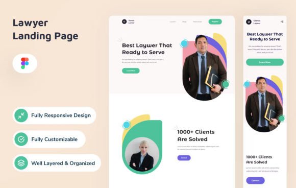 Lawyer Landing Page