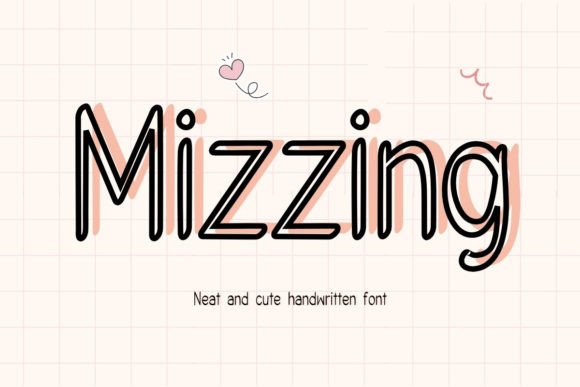 Mizzing Script Fonts Font Door Pimpression