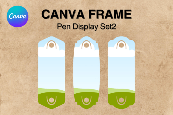 Pen Display Card Canva Frame Template_2