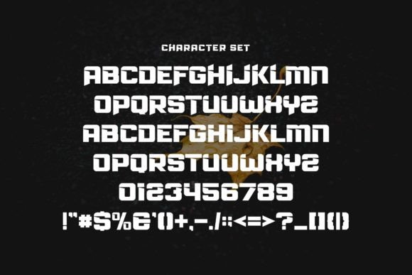 Raino Font PNG with transparent background - Preview 4
