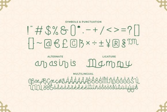 Raisyar Font PNG with transparent background - Preview 2