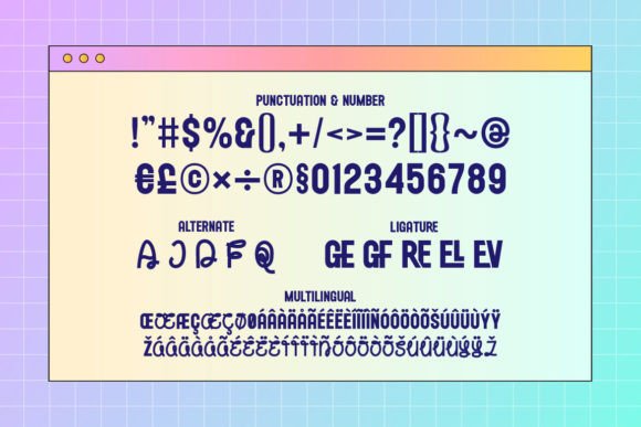 Remyon Font PNG with transparent background - Preview 2