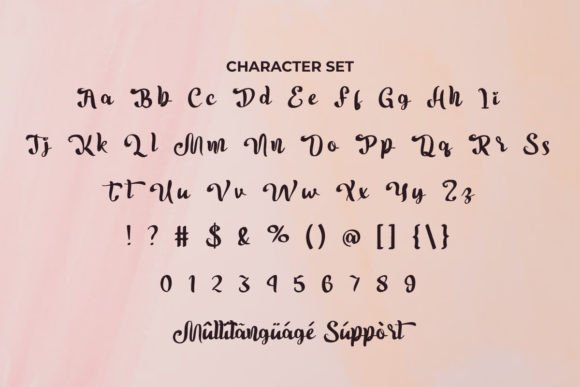 Romantic Sky Font PNG with transparent background - Preview 2