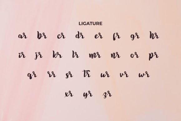 Romantic Sky Font PNG with transparent background - Preview 6