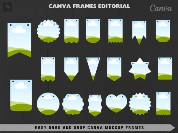 20 Banner Hanging Canva Frame