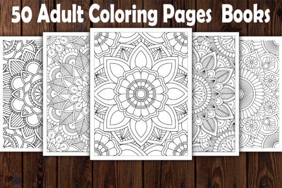 Preview of 50 Adult Coloring Pages Books coloring pages for adults
