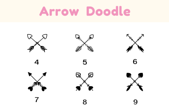 Arrow Doodle Font - Preview 3